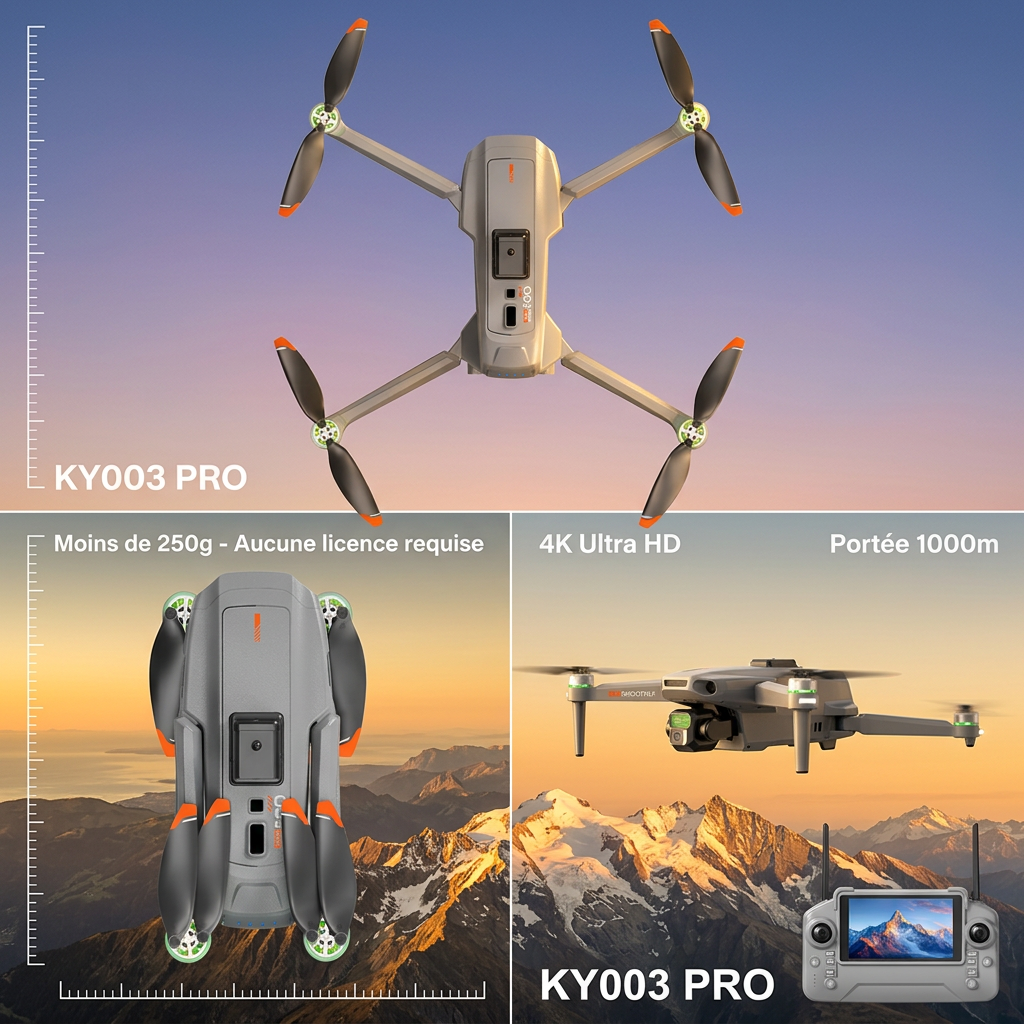 KY003 Drone, Integrated Airdrop Function, High‑Definition Lens, 1KM Long‑Range Transmission, 25‑Minute Flight Time, Obstacle Avoidance, for Beginners, Under 250g‑No Registration, No Fines