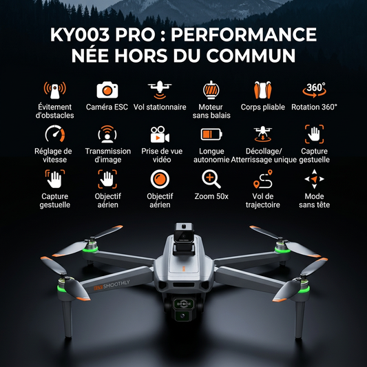 KY003 Drone, Integrated Airdrop Function, High‑Definition Lens, 1KM Long‑Range Transmission, 25‑Minute Flight Time, Obstacle Avoidance, for Beginners, Under 250g‑No Registration, No Fines