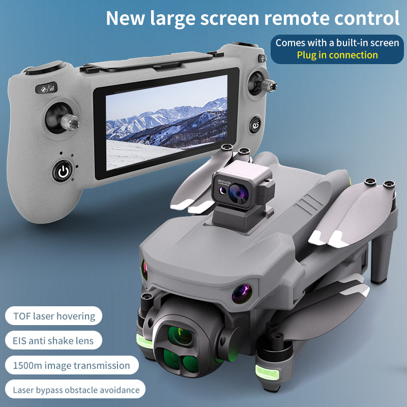 K7 Drone with Touchscreen Remote Controller, 8K Digital Image Transmission, HD Aerial Shooting, GPS Auto Return, Long Flight Time, Airdrop Function, Dual Batteries, Laser Obstacle Avoidance & Thermal Imaging