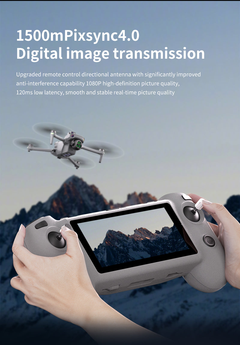 K7 Drone with Touchscreen Remote Controller, 8K Digital Image Transmission, HD Aerial Shooting, GPS Auto Return, Long Flight Time, Airdrop Function, Dual Batteries, Laser Obstacle Avoidance & Thermal Imaging