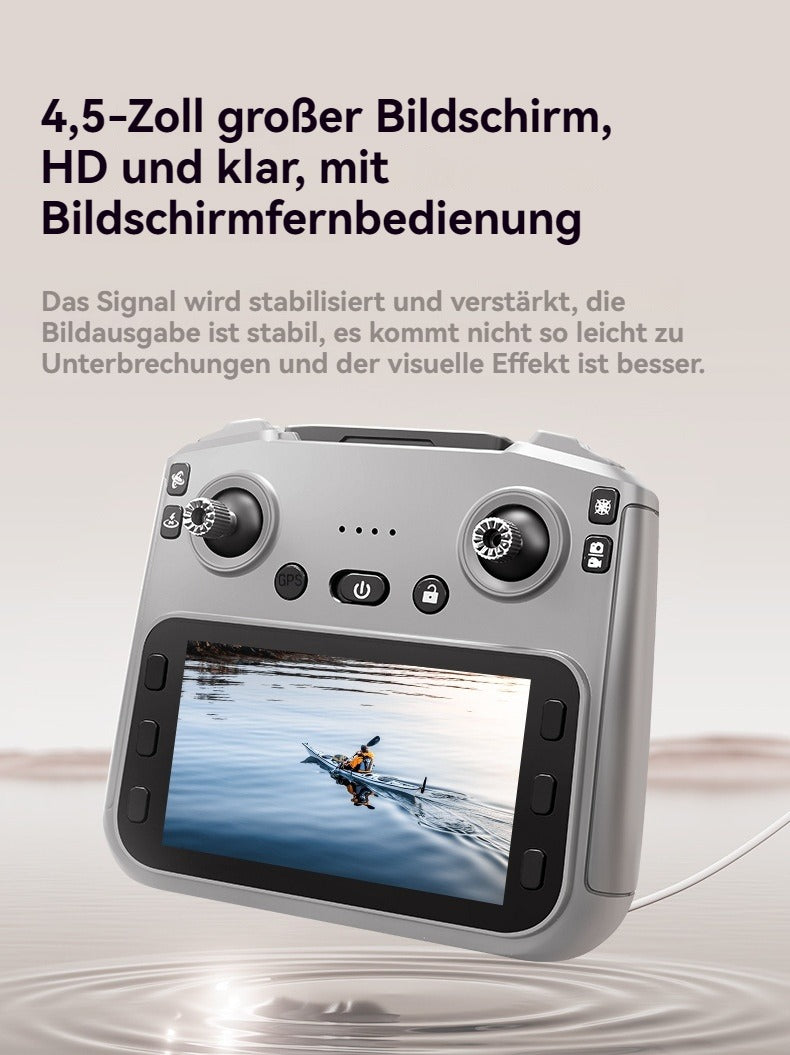 RG800MAX Drone - 3 Batteries, 4.5-inch HD Large Screen Remote Controller, 5km 5G Digital Relay Video Transmission, Brushless Motors, GPS, Laser Obstacle Avoidance, Easy Flight Operation for Beginners