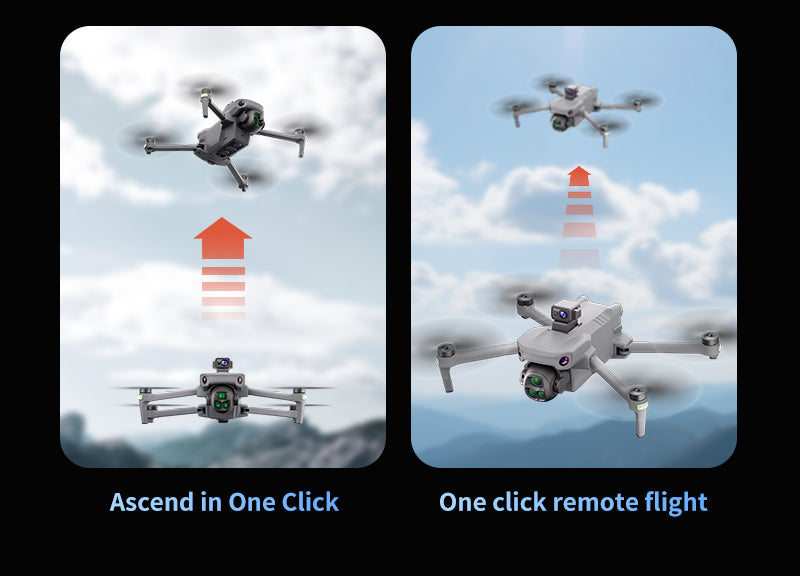 K7 Drone with Touchscreen Remote Controller, 8K Digital Image Transmission, HD Aerial Shooting, GPS Auto Return, Long Flight Time, Airdrop Function, Dual Batteries, Laser Obstacle Avoidance & Thermal Imaging