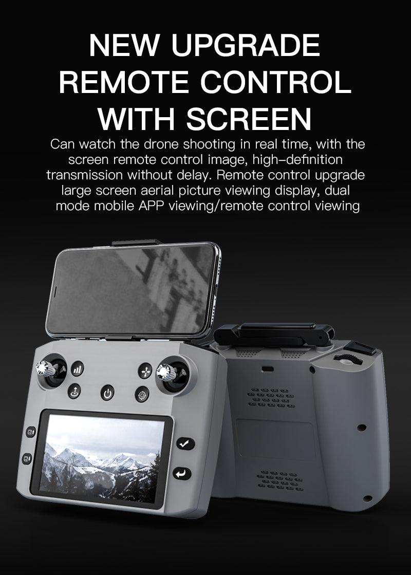 K11SE Drone | Touchscreen Remote Controller, 2 Batteries, Payload Release System, 4K Camera, 360° Laser Obstacle Avoidance, 26 Minutes Flight Time, CE Certified