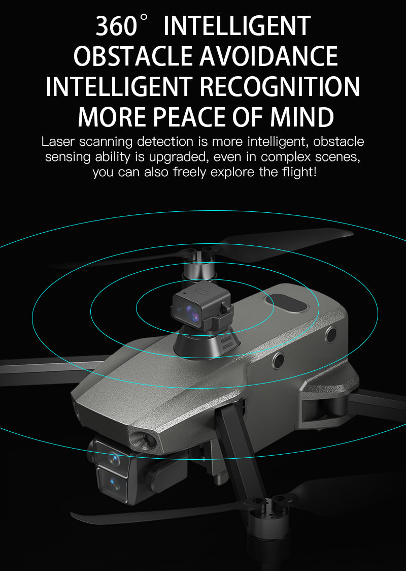 K11SE Drone | Touchscreen Remote Controller, 2 Batteries, Payload Release System, 4K Camera, 360° Laser Obstacle Avoidance, 26 Minutes Flight Time, CE Certified