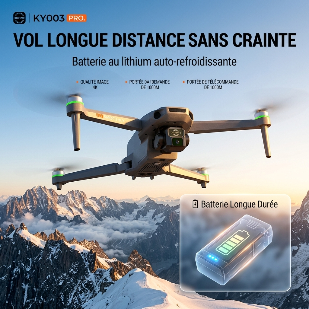 KY003 Drone, Integrated Airdrop Function, High‑Definition Lens, 1KM Long‑Range Transmission, 25‑Minute Flight Time, Obstacle Avoidance, for Beginners, Under 250g‑No Registration, No Fines