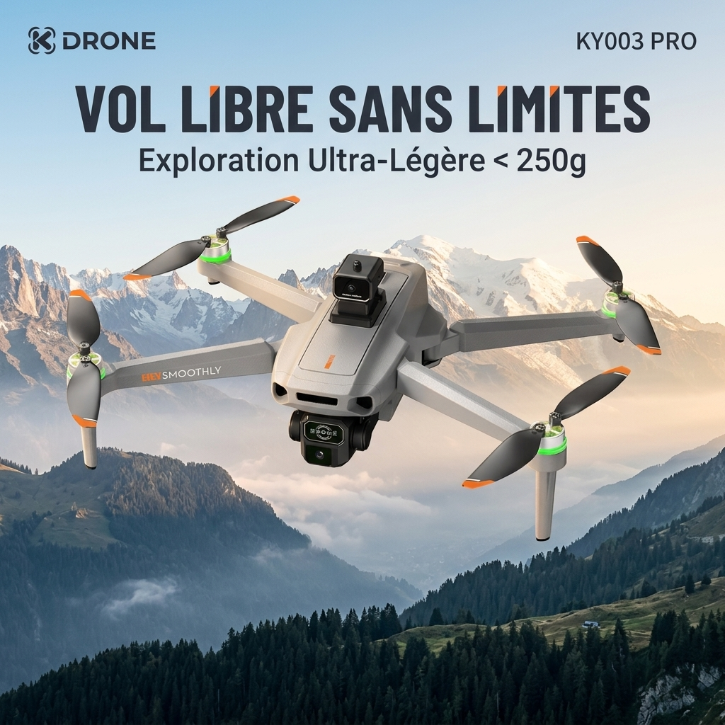 KY003 Drone, Integrated Airdrop Function, High‑Definition Lens, 1KM Long‑Range Transmission, 25‑Minute Flight Time, Obstacle Avoidance, for Beginners, Under 250g‑No Registration, No Fines