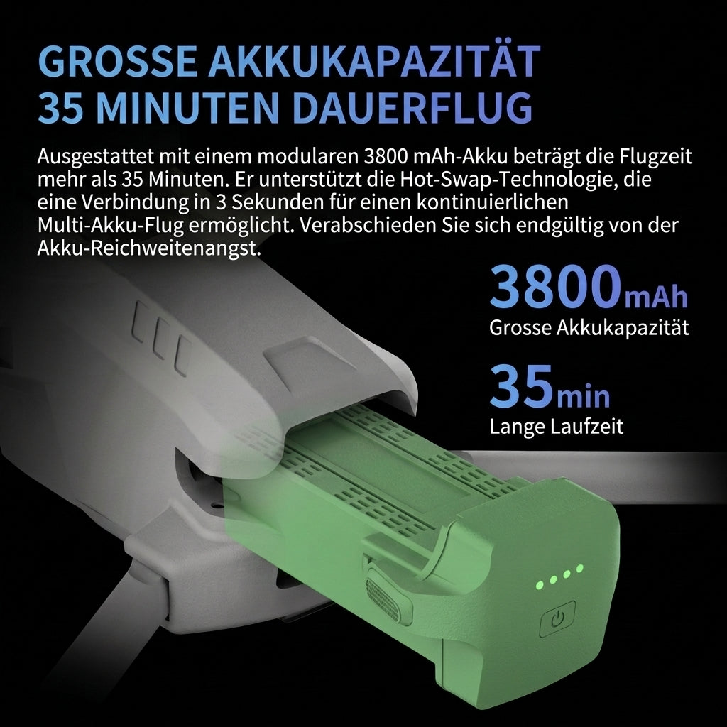 MX02, Fernbedienung mit Touchscreen 5,5 Zoll, Integrierte Abwurffunktion, Last 250g, Reichweite 8km, Höhe 300m, 4K Kamera, 35Min Akkulaufzeit, Mehrfache GPS-Rückkehr, vlog, Hochzeit, Reise, Familie, <250g, Lokale Lieferung