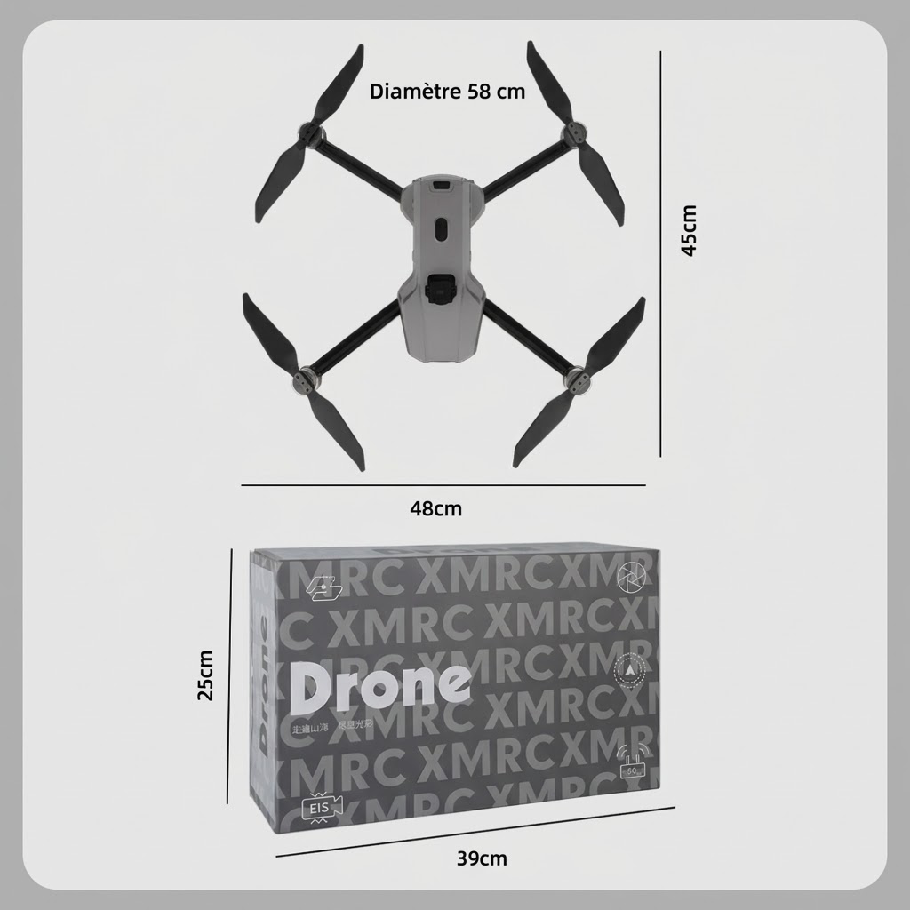 Drohne M15 PRO MAX | 600g Abwurfnutzlast, 3-Achsen-Gimbal, 360°-Laser-Hindernisvermeidung, 45 Min. Flugzeit, 30 km Hin- und Rückflugreichweite, 4K 48MP Kamera mit Touchscreen-Fernbedienung